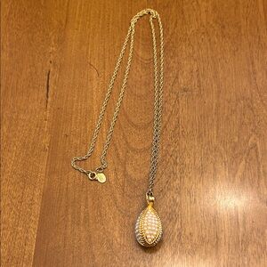 Joan Rivers Elegant Gold Egg Pendant Necklace